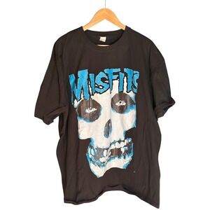 Misfits Crimson Ghost Skull Band Tee Black Blue Graphic T-Shirt Mens 3XL